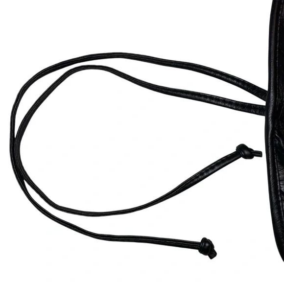 Makeup Brush Roll Black 8 Slot Faux Leather - Picture 8 of 8